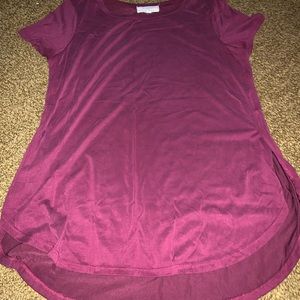 Burgundy color top